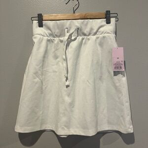 bnwt xs white mini skirt